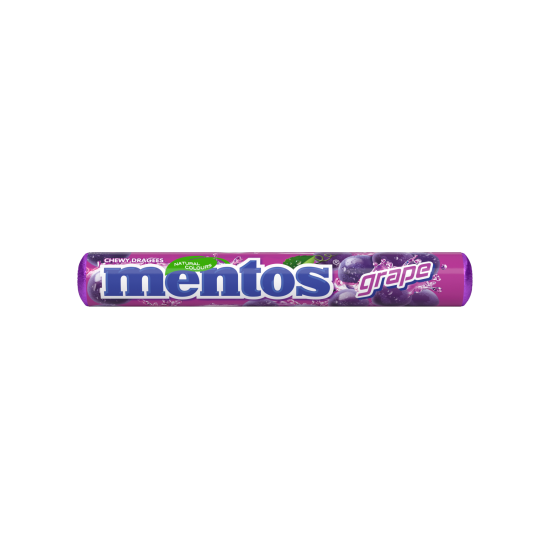 МЕНТОС дъвчащи дражета GRAPE 37.5 г