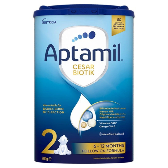 АДАПТИРАНО МЛЯКО АПТАМИЛ 2 CESAR BIOTIK 800 г
