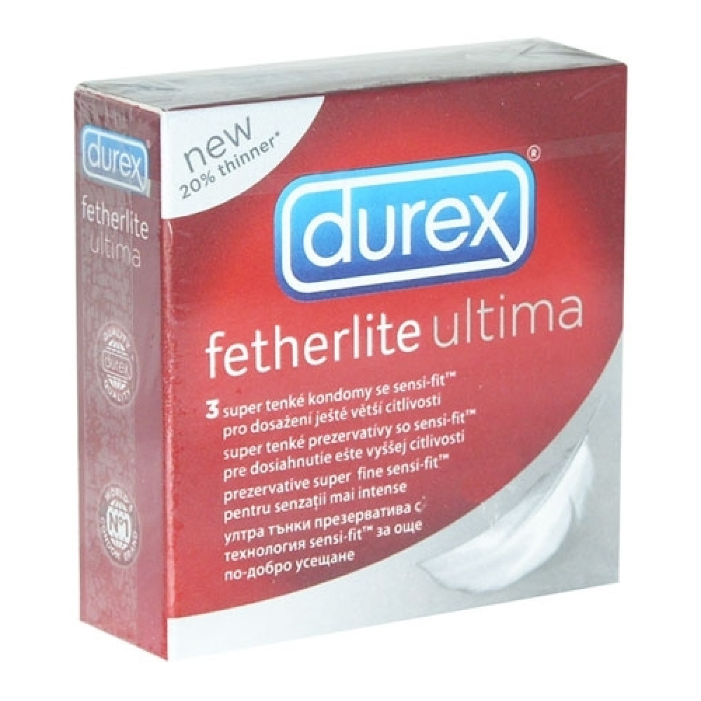 ПРЕЗЕРВАТИВИ DUREX FETHERLITE ULTIMA x 3 бр - Лични предпазни средства