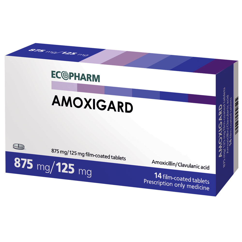 Amoxigard 875 mg/125 mg film-coated 14 tablets / Амоксигард 875 мг. /125 мг. филмирани 14 таблетки - Лекарства с рецепта