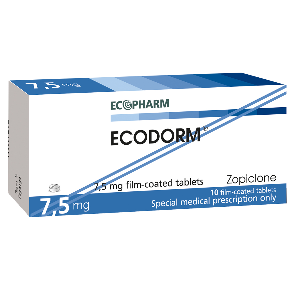 Ecodorm 7.5 mg. 10 tabl. / Екодорм 7.5 мг. 10 табл. - Лекарства с рецепта