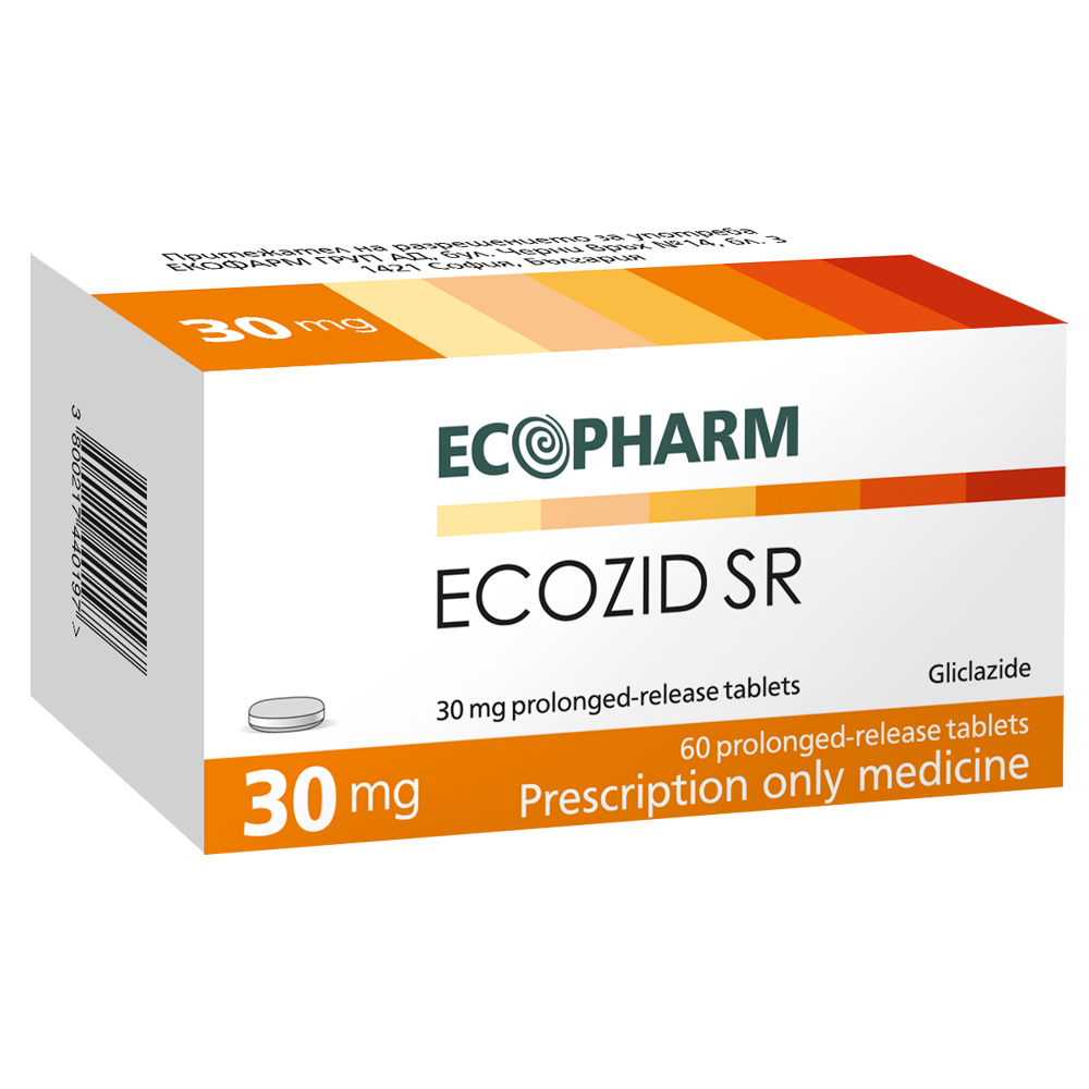 Ecozid SR 30 mg. 60 tabl. / Екозид СР. 30 мг. 60 табл. - Лекарства с рецепта