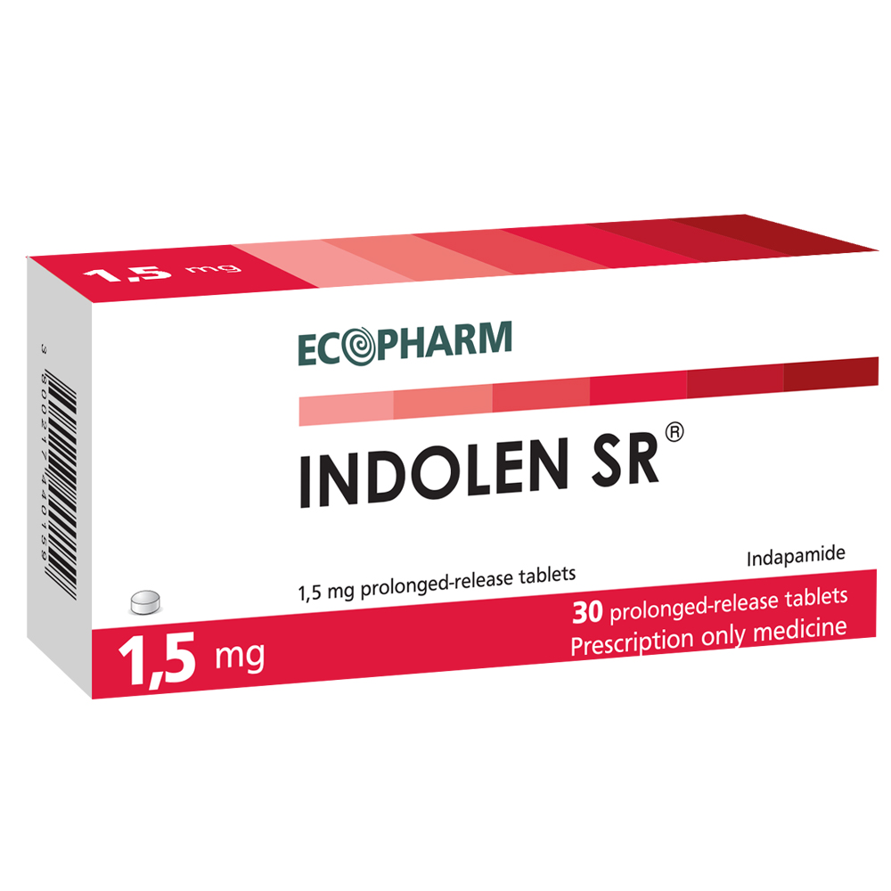 Indolen SR 1,5 mg 30 tabl. / Индолен SR 1.5мг 30 табл. - Лекарства с рецепта