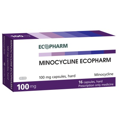 МИНОЦИКЛИН капс 100 мг х 16 бр ЕКОФАРМ