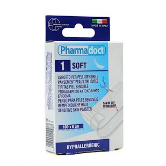 ᐉ ФАРМАДОКТ SOFT хипоалергенна дишаща лента 100/6 см x 1 бр