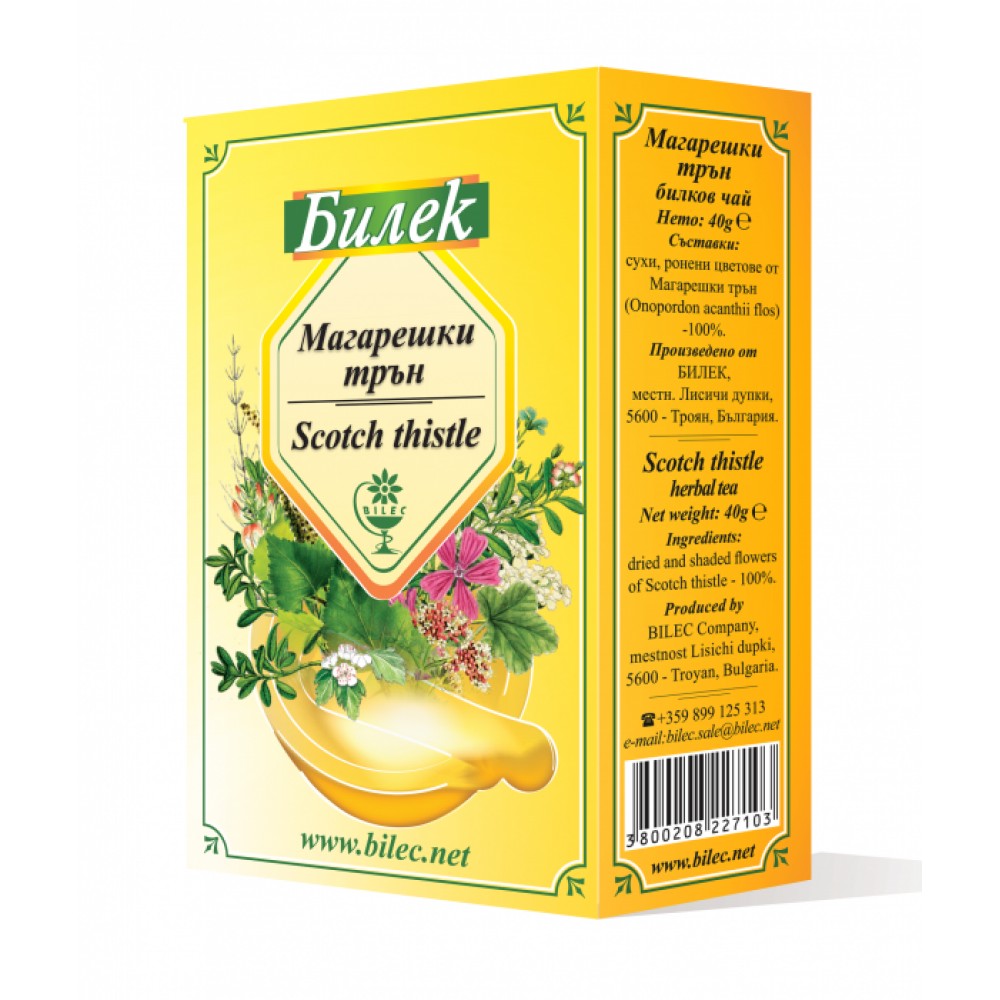 Магарешки трън, билков чай, 40 гр., Билек -