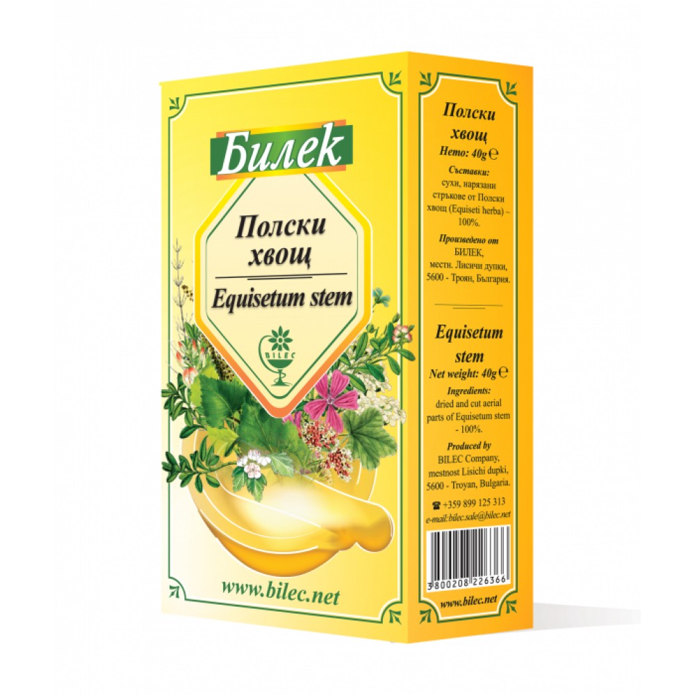 Bilec Equisetum herba tea 40 gr / Билек Полски хвощ стрък чай 40 гр - Билки и чай Bilec Equisetum herba tea 40 gr / Билек Полски хвощ стрък чай 40 гр - Билки и чай