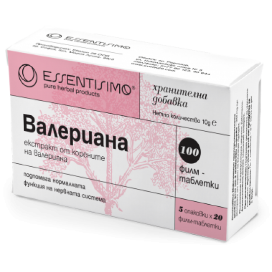 ВАЛЕРИАНА табл 30 мг x 100 бр ЕВЕЛИН | Аптека Феникс