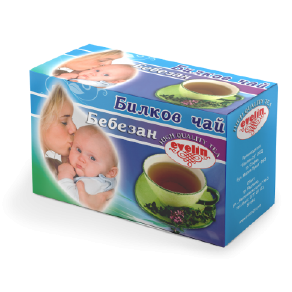 Tea Beesan filter 20 pcs. Evelin / Чай Бебезан филтър 20 бр. Евелин - Билки и чай