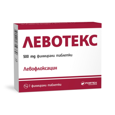 ЛЕВОТЕКС табл 500 мг х 7 бр ФОРТЕКС