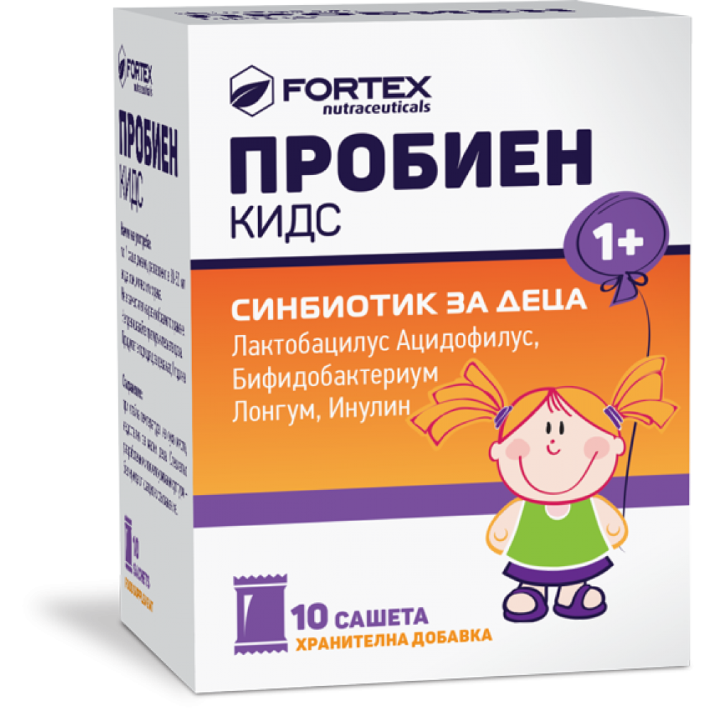 Пробиен Кидс Синбиотик за деца х10 сашета - Пробиотици за деца