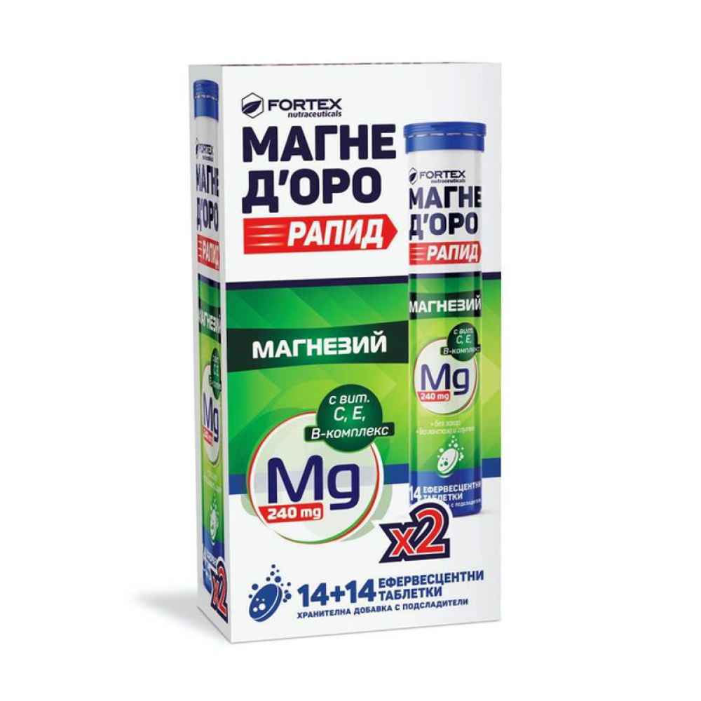 МАГНЕ ДОРО РАПИД ефф табл 14 х 2 бр - Мускулна система
