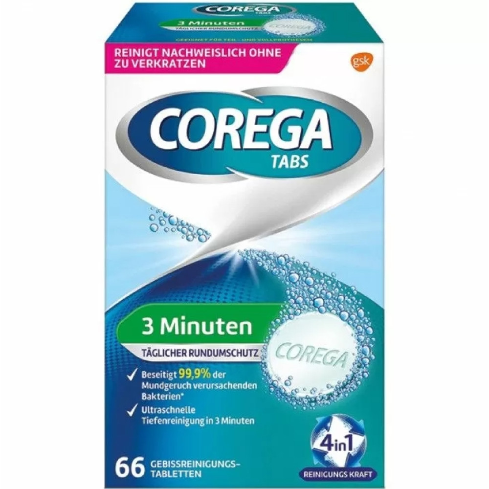 КОРЕГА TABS BIOFORMULA ефф поч.табл х 66 бр /за цели протези/ - Орална хигиена