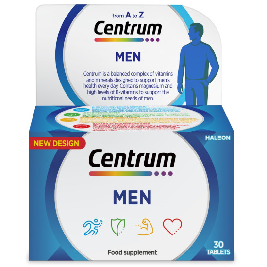 ЦЕНТРУМ MEN A-Z табл за мъже х 30 бр