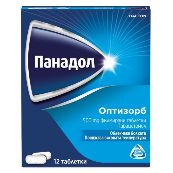 ПАНАДОЛ ОПТИЗОРБ табл 500 мг х 12 бр