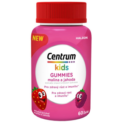 ЦЕНТРУМ КИДС ЯГОДА И МАЛИНА желирани табл за деца x 60 бр ЦЕНТРУМ КИДС ЯГОДА И МАЛИНА желирани табл за деца x 60 бр