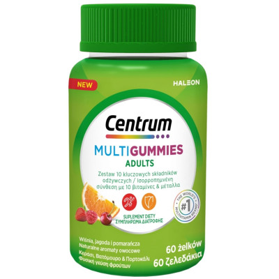 ЦЕНТРУМ МУЛТИФРУТ ЗА ВЪЗРАСТНИ желирани табл x 60 бр ЦЕНТРУМ МУЛТИФРУТ ЗА ВЪЗРАСТНИ желирани табл x 60 бр