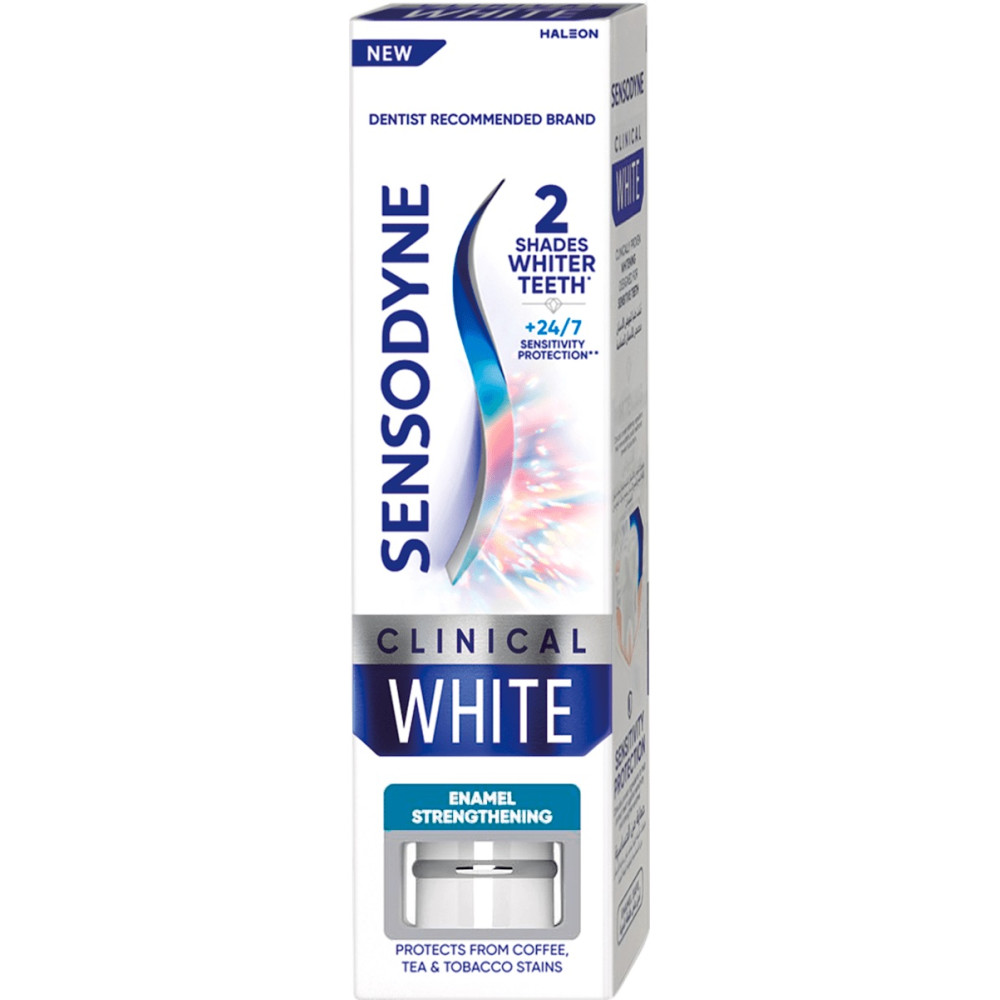 СЕНЗОДИН паста за зъби CLINICAL WHITE ENAMEL STRENGTHENING 75 мл - Орална хигиена