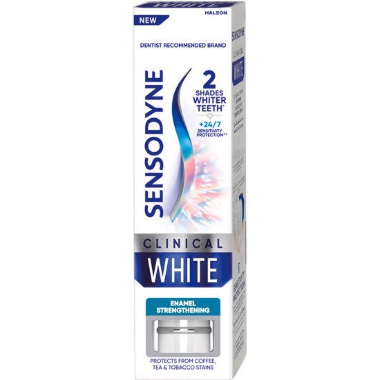 СЕНЗОДИН паста за зъби CLINICAL WHITE ENAMEL STRENGTHENING 75 мл