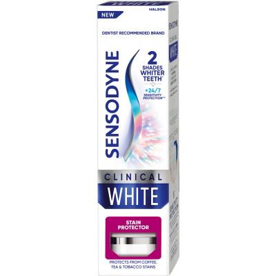 СЕНЗОДИН паста за зъби CLINICAL WHITE 75 мл