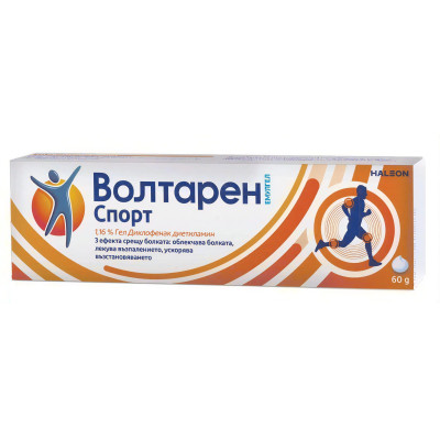 ВОЛТАРЕН ЕМУЛГЕЛ СПОРТ гел 1.16% 60 г