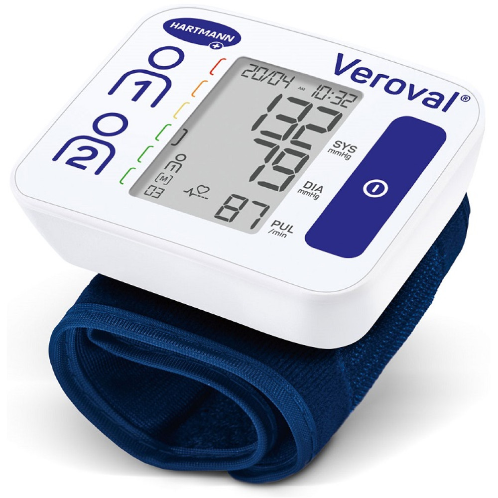 ХАРТМАН АПАРАТ ЗА КРЪВНО ВЕРОВАЛ КОМПАКТ електронен за китка 925443 - Диагностични апарати