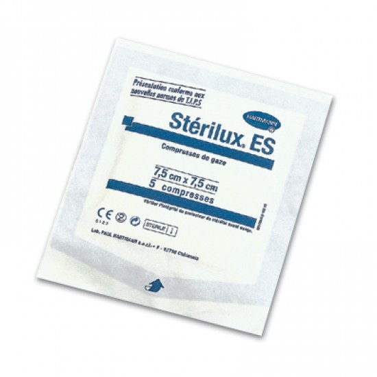 ХАРТМАН КОМПРЕСИ STERILUX стер. марлени 7.5/7.5 см 8 дипли х 5 бр