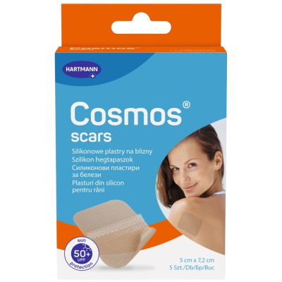 ХАРТМАН COSMOS SCARS силиконови пластири за белези 5/7.2 см x 5 бр