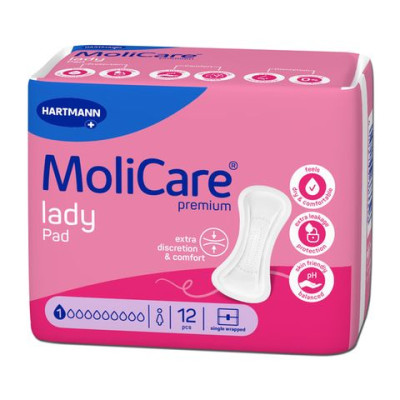 ХАРТМАН MOLICARE PREMIUM LADY PAD анатомични урологични подложки за жени 1 К х 12 бр