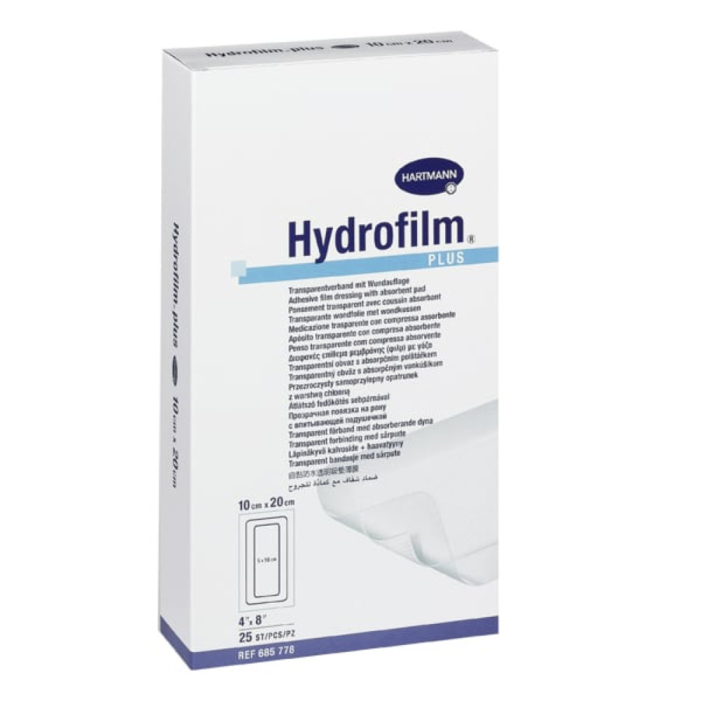 ХАРТМАН ПРЕВРЪЗКА HYDROFILM PLUS  10/20СМ  х 25 бр - Първа помощ