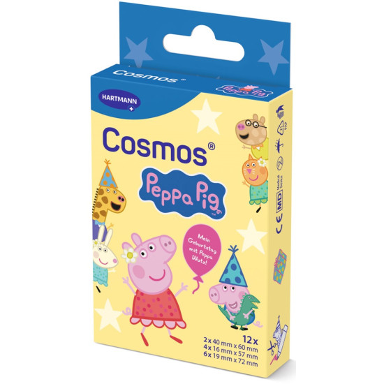 ХАРТМАН COSMOS PEPPA PIG пластир за деца 3 размера х 12 бр 535319