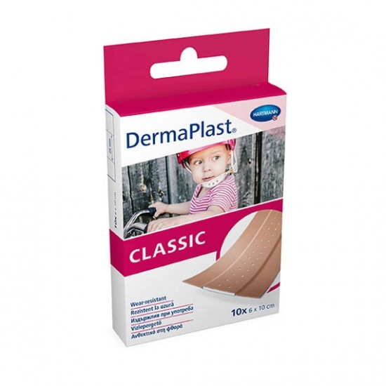 ХАРТМАН пластир DERMAPLAST CLASSIC текстил 6см/10см х 10 бр