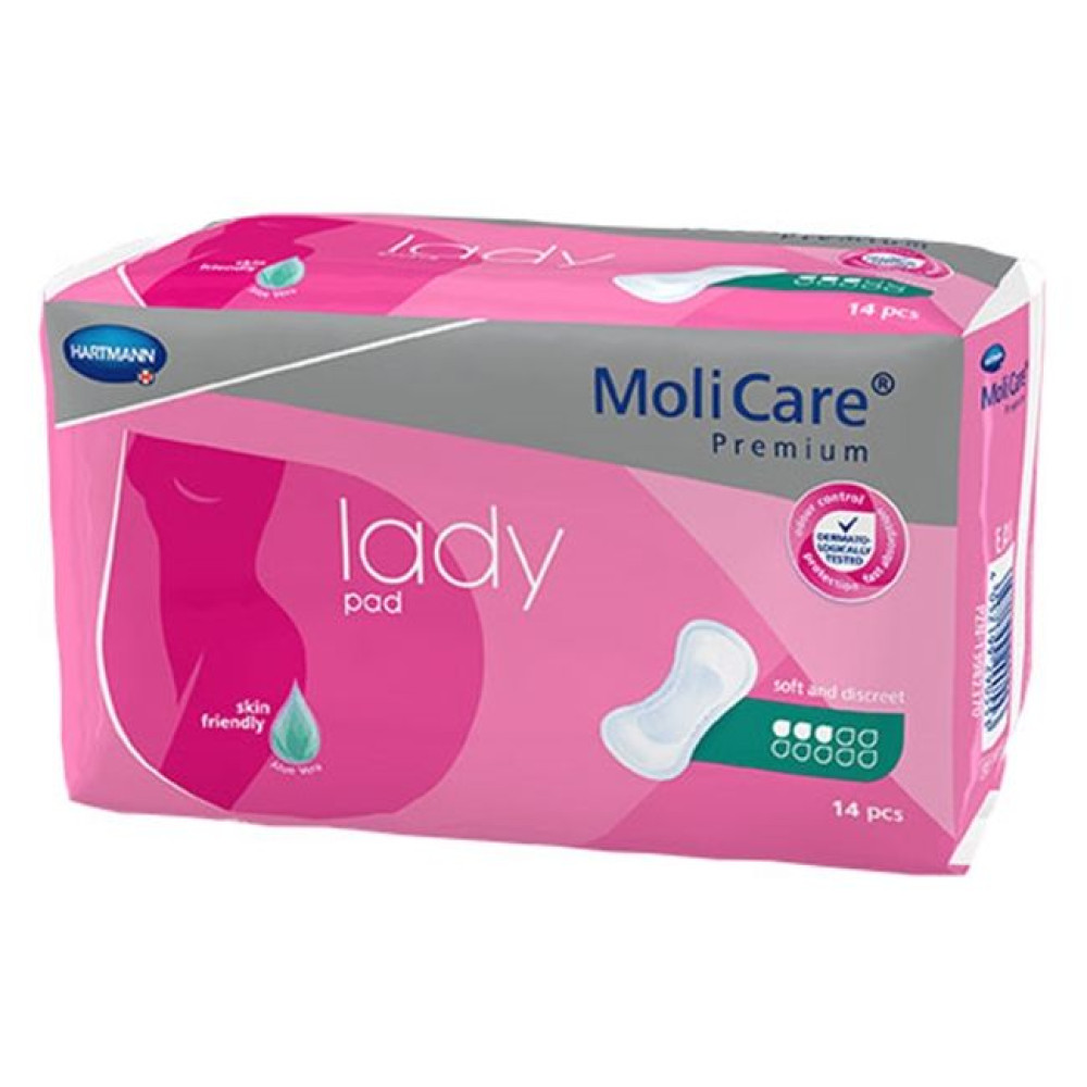 MoliCare Lady - 3 drops (14 pcs) / Моликеър за жени - 3 капки (14 бр) - Превръзки и тампони