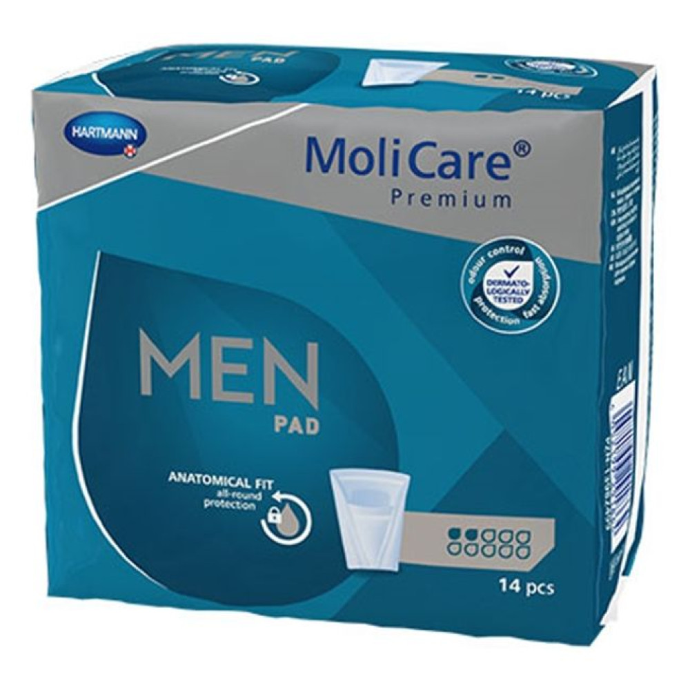 ХАРТМАН MOLICARE MEN PAD подложки за мъже 2 капки х 14 бр - Хигиена на лежащо болния