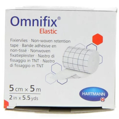 ХАРТМАН OMNIFIX ELASTIC фиксираща лента от нетъкан текстил 5см/5м х 1 бр