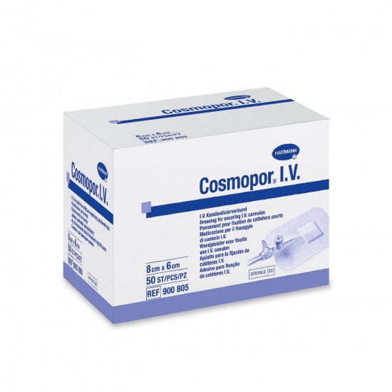 ХАРТМАН ПРЕВРЪЗКА COSMOPOR I.V. за фиксиране на канюли 8/6см х 50 бр