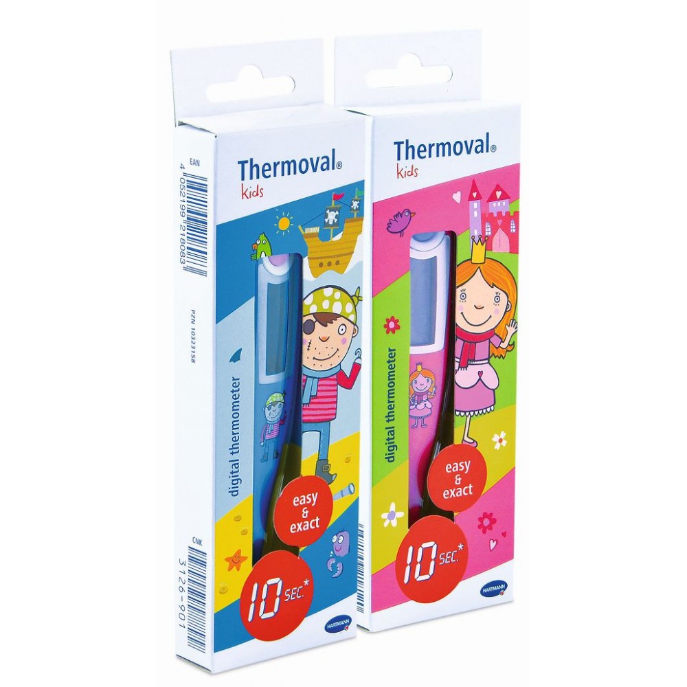 Hartmann Thermoval Kids електронен термометър с детски картинки х 1 брой -