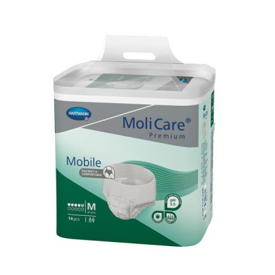 ХАРТМАН ПАМПЕРС ГАЩИ за възрастни MOLICARE PREMIUM MOBILE /5 капки/ M х 14 бр