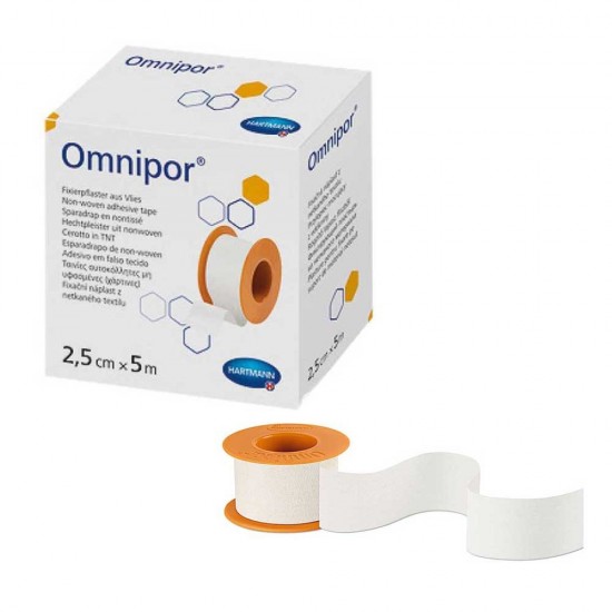 ХАРТМАН OMNIPOR хипоалергичен лейкопласт лента 2,5см/5м