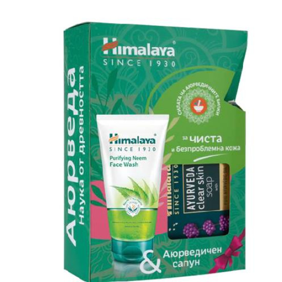 ХИМАЛАЯ КОМПЛЕКТ ИЗМИВАЩ ГЕЛ С НИЙМ 150 мл + САПУН АЮРВЕДА 125 гр ...