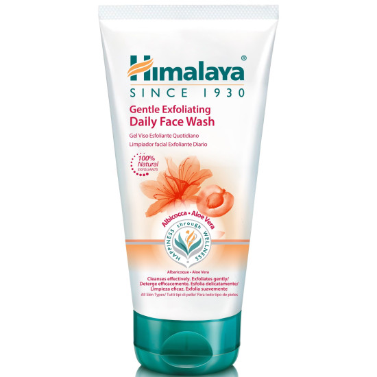 ХИМАЛАЯ DAILY FACE WASH измиващ гел за лице с ексфолиращи частици от кайсия за всички типове кожа 150 мл