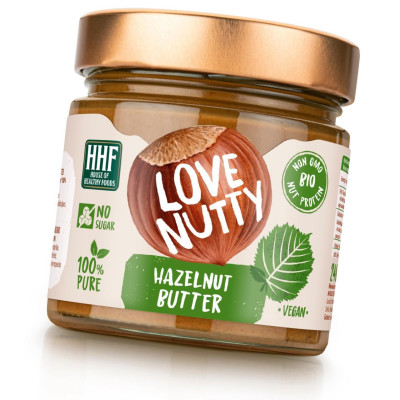 LOVE NUTTY Hazelnut Butter 100% Pure 100% Био натурален лешников тахан 240 г