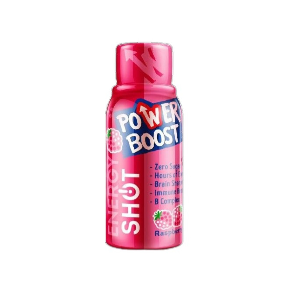 POWER BOOST Energy Shot Енергиен шот Малина 60 мл - Храни