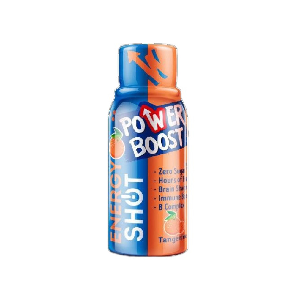 POWER BOOST Energy Shot Енергиен шот Мандарина 60 мл - Храни