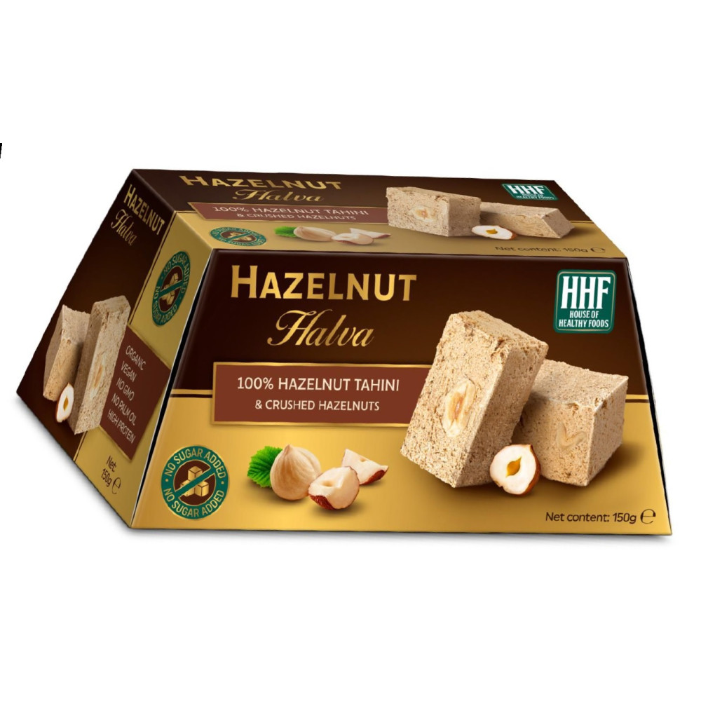 BIO HAZELNUT HALVA Био Лешникова Халва без захар 150 г - Храни