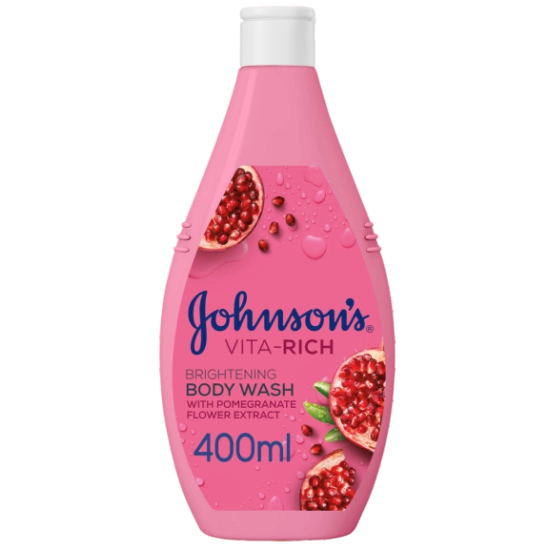 ДЖОНСЪН VITA-RICH POMEGRANATE FLOWER EXTRACT озаряващ душ гел с екстракт от цвят на нар 400 мл