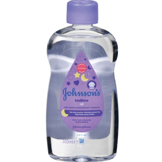 ДЖОНСЪН BABY OIL BEDTIME бебешко олио за тяло с Лавандула 300 мл