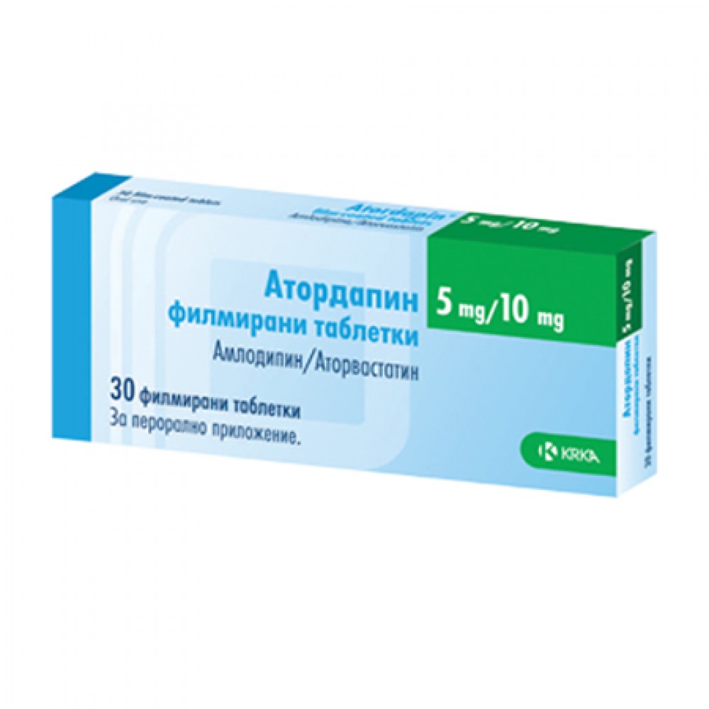 Atordapin 5 mg/10 mg 30 film-coated tablets / Атордапин 5 mg /10 mg 30 филмирани таблетки - Лекарства с рецепта