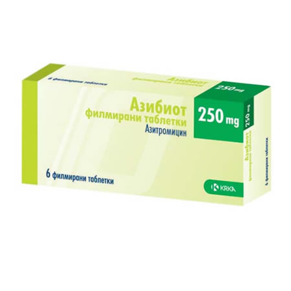 АЗИБИОТ табл 250 мг х 6 бр - Лекарства с рецепта