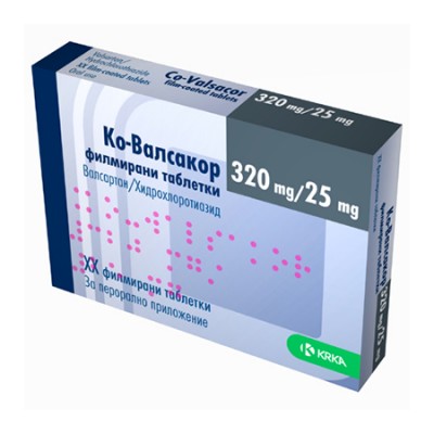 КО-ВАЛСАКОР табл 320 мг/25 мг x 30 бр